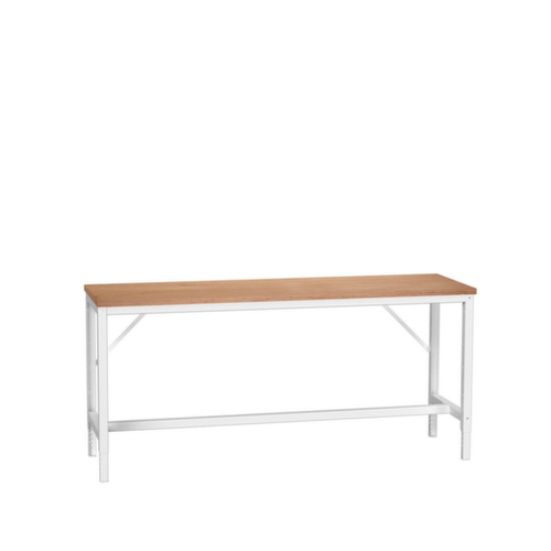 bott In hoogte verstelbare werkbank verso, RAL7035 lichtgrijs