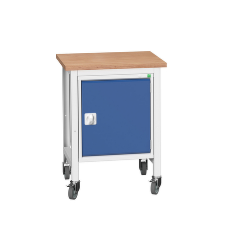 bott Mobiele werkbank verso, 1 kast, RAL7035 lichtgrijs/RAL5010 gentiaanblauw