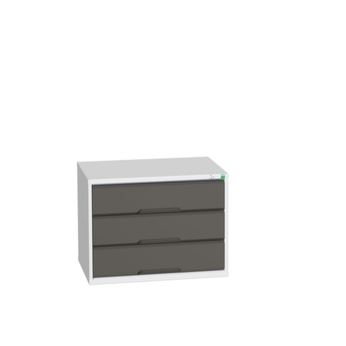 bott Ladekast verso, 3 lade(n), RAL7035 lichtgrijs/RAL7016 antracietgrijs