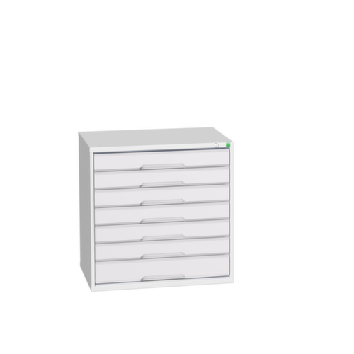 bott Ladekast verso, 7 lade(n), RAL7035 lichtgrijs/RAL7035 lichtgrijs
