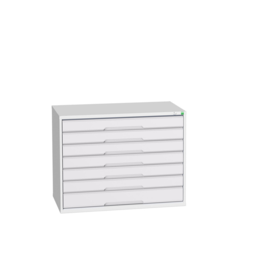 bott Ladekast verso, 7 lade(n), RAL7035 lichtgrijs/RAL7035 lichtgrijs