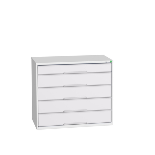 bott Ladekast verso, 5 lade(n), RAL7035 lichtgrijs/RAL7035 lichtgrijs