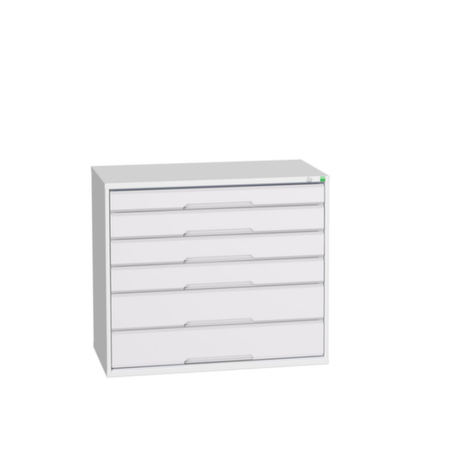 bott Ladekast verso, 6 lade(n), RAL7035 lichtgrijs/RAL7035 lichtgrijs
