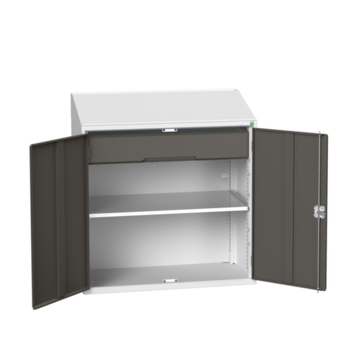 bott Lessenaarkast verso, RAL7035 lichtgrijs/RAL7016 antracietgrijs