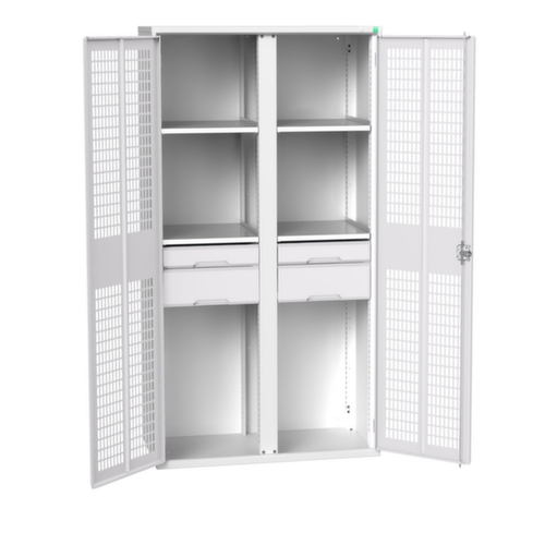 bott kast met openslaande deuren verso en ventilatiesleuven, breedte 1050 mm