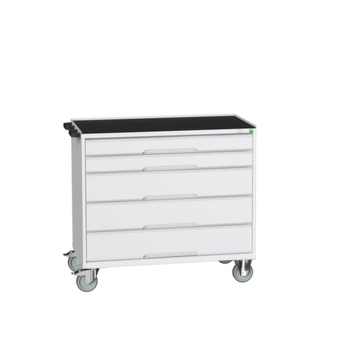 bott Gereedschapswagen verso, 5 laden, RAL7035 lichtgrijs/RAL7035 lichtgrijs