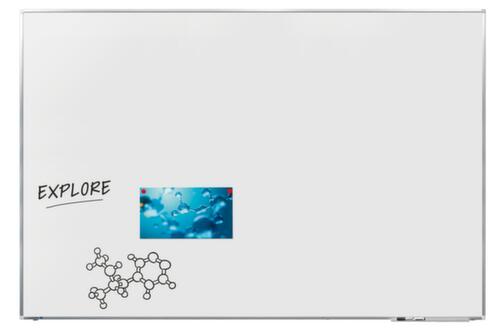 Legamaster Geëmailleerd whiteboard PREMIUM PLUS in wit, hoogte x breedte 1200 x 1800 mm
