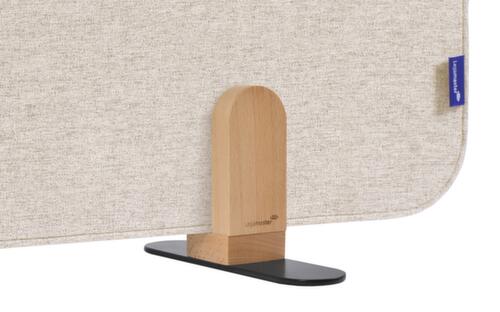 Legamaster Geluiddempende tafelscheidingswand ELEMENTS, hoogte x breedte 600 x 1200 mm, wand beige
