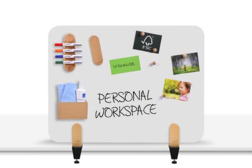 Legamaster Geëmailleerde tafelscheidingswand ELEMENTS met beschrijfbaar oppervlak