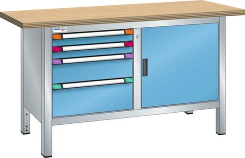 Thurmetall Werkbank, 4 laden, 1 kast