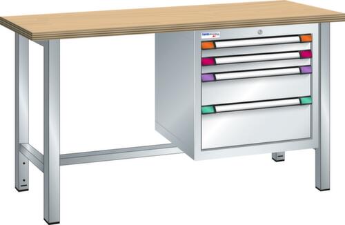 Thurmetall Werkbank, 4 laden, 1 legbord