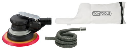 Grofschurende excenterschuurmachine op perslucht met stofafzuiging