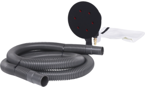 Grofschurende excenterschuurmachine op perslucht met stofafzuiging