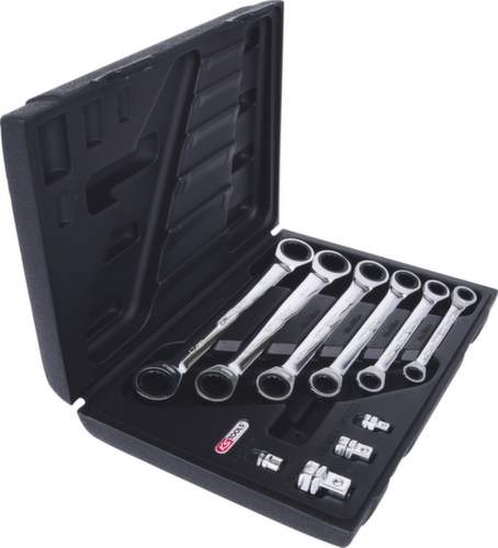 GEARplus dubbele ratelringsleutelset