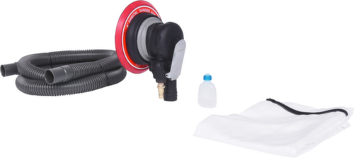 Grofschurende excenterschuurmachine op perslucht met stofafzuiging