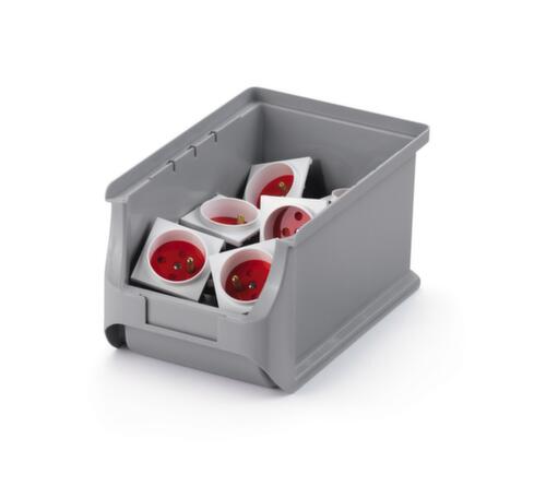 Zichtbak, grijs, diepte 235 mm, polypropyleen