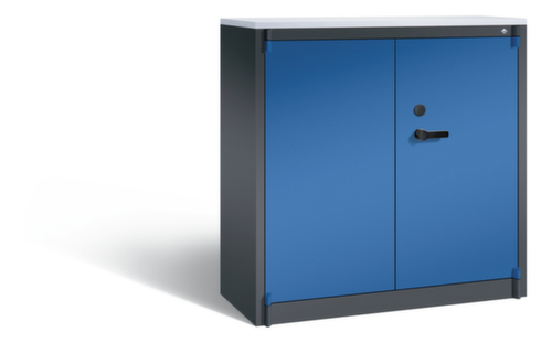 C+P Veiligheidskast voor op kantoor met houten afdekplaat
