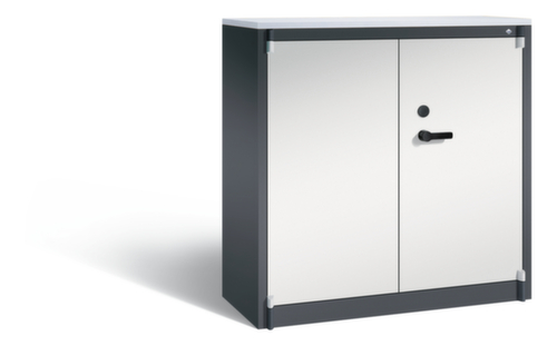 C+P Veiligheidskast voor op kantoor met houten afdekplaat