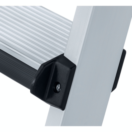 ZARGES Ladder Comfortstep B tweezijdig te betreden, 2 x 3 traanplaat treden met bekleding