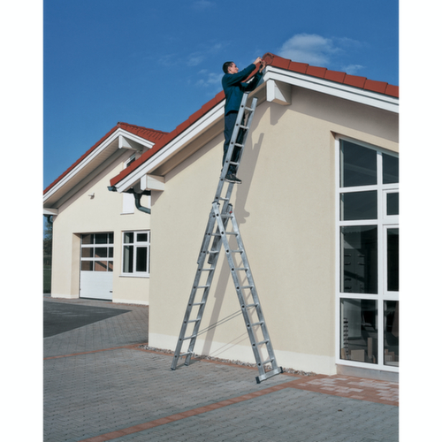 ZARGES Multifunctionele telescoopladder Skymaster DX, 3 x 8 driehoekige sporten