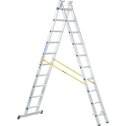 ZARGES Multifunctionele telescoopladder Skymaster DX, 3 x 8 driehoekige sporten