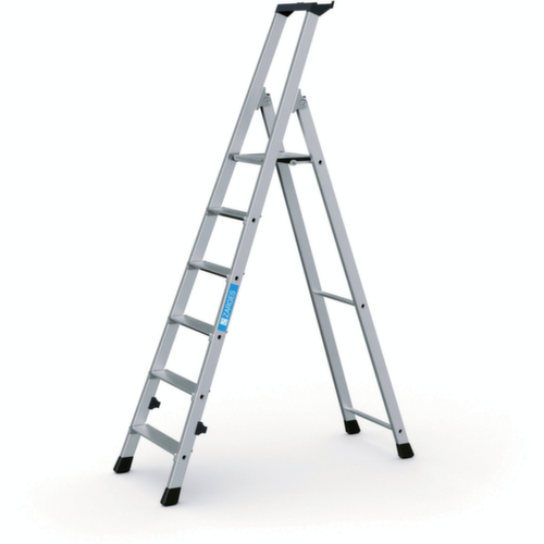ZARGES Ladder Nova S eenzijdig te betreden, 6 trede(n) met traanplaatprofiel
