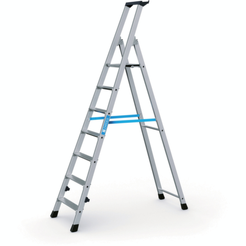 ZARGES Ladder Nova S eenzijdig te betreden, 7 trede(n) met traanplaatprofiel