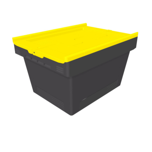 BITO milieuvriendelijke herbruikbare bakken MB Eco, inhoud 18 l, tweedelig klapdeksel