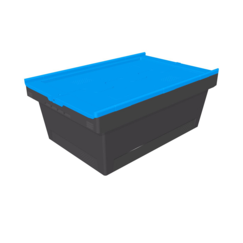 BITO milieuvriendelijke herbruikbare bakken MB Eco, inhoud 38 l, tweedelig klapdeksel