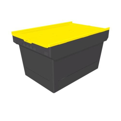 BITO milieuvriendelijke herbruikbare bakken MB Eco, inhoud 58 l, tweedelig klapdeksel