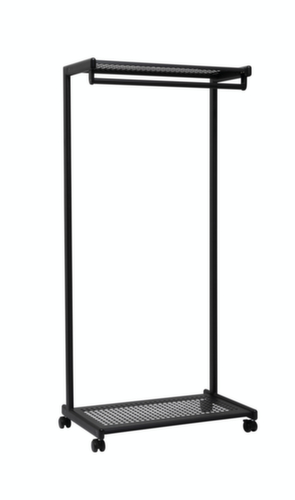 compact garderoberek MAULbolero verrijdbaar, RAL9004 signaalzwart