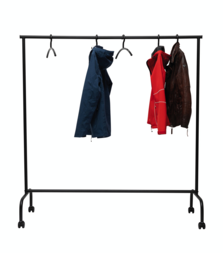 verrijdbaar garderoberek MAULlimbo met 2 uittrekbare armen, zwart