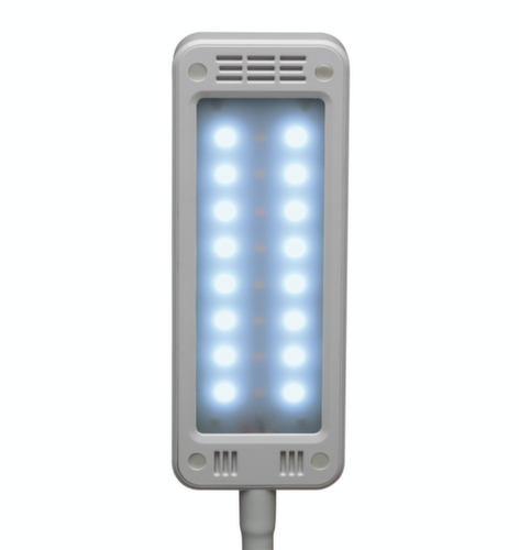 MAUL Compacte LED-bureaulamp MAULpearly colour vario met instelbare kleurtemperatuur, licht daglicht- tot warmwit, wit