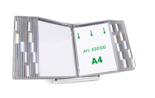 tarifold Tafelsysteem voor displaypanelen, met 30 zichtpanelen in DIN A4