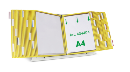 tarifold Tafelsysteem voor displaypanelen, met 40 zichtpanelen in DIN A4