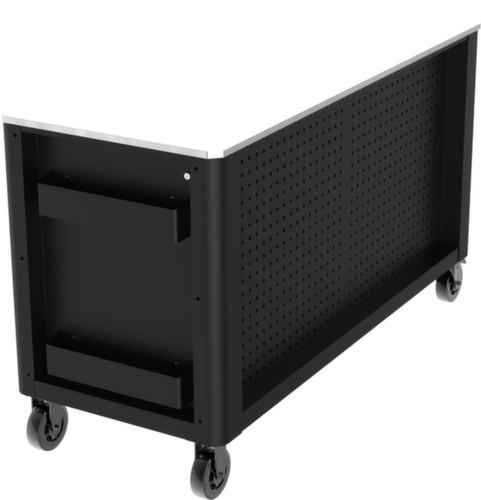 PERFORMANCEplus P40 BLACK/ROT Werkplaatswagen met 4 laden