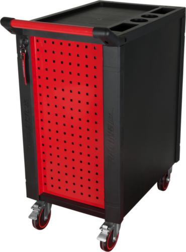 RACINGline BLACK/ROT Werkplaatswagen met 7 laden