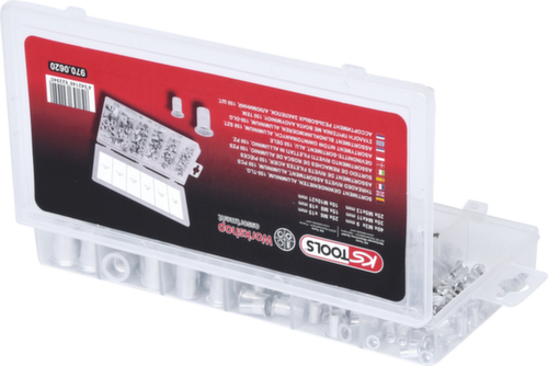 Assortiment klinknagels met schroefdraad