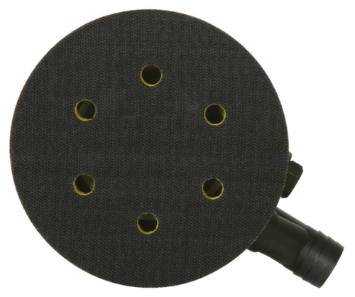 Grofschurende excenterschuurmachine op perslucht met stofafzuiging