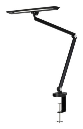 Hansa designer LED-werkpleklamp Zirkon met klemvoet, licht neutraalwit, zwart