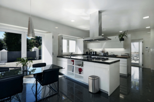 Durable Sensorafvalbak NO TOUCH van RVS, 12 l, zilver metallic