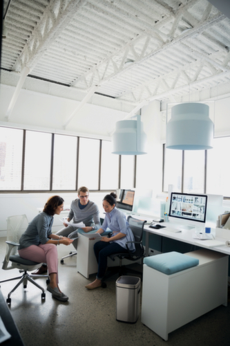 Durable Sensorafvalbak NO TOUCH van RVS, 12 l, zilver metallic