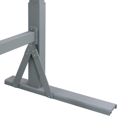 Elektrisch in hoogte verstelbare werkbank MASTER, RAL7037 stofgrijs