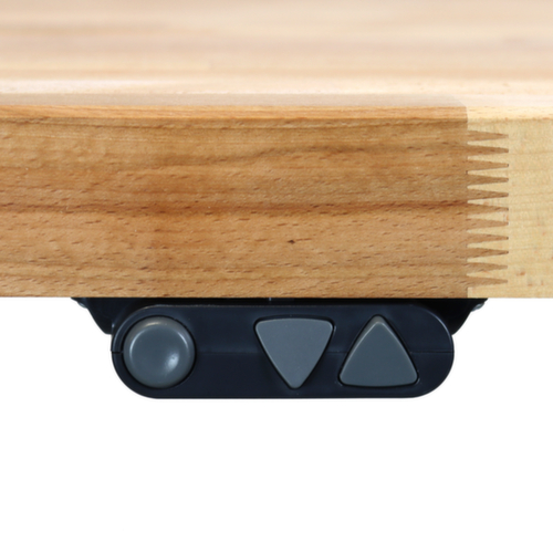 Elektrisch in hoogte verstelbare werkbank MASTER, RAL7037 stofgrijs