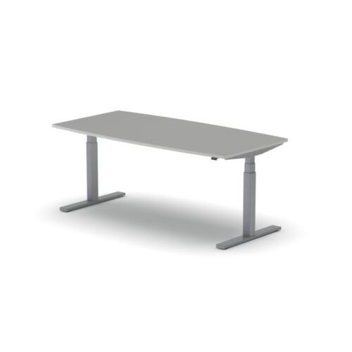 Nowy Styl Elektrisch in hoogte verstelbare vergadertafel eModel 3.0, breedte x diepte 1800 x 800 mm, plaat MP Platinum