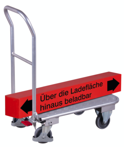 VARIOfit In-/uitklapbare aluminium duwbeugelwagen, draagvermogen 150 kg