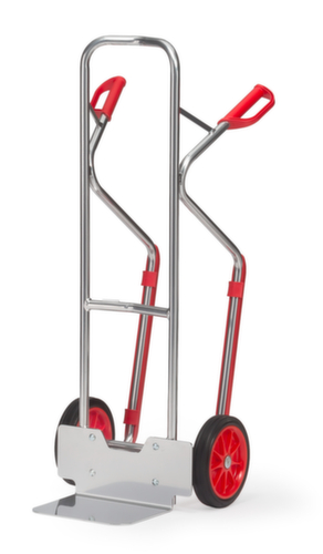 fetra aluminium stapelsteekwagen, draagvermogen 200 kg, massief rubber banden