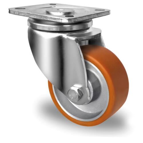 Cascoo Zwenkwiel, draagvermogen 350 kg, Polyurethaan banden