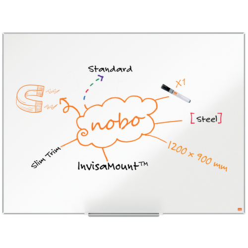 nobo Whiteboard Impression Pro, hoogte x breedte 900 x 1200 mm