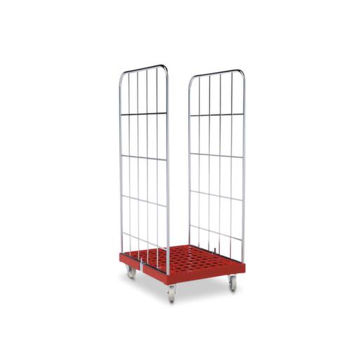 Rolcontainer rolltainer® met kunststof platform L x B 815 x 682 mm, draagvermogen 500 kg, lengte x breedte 815 x 682 mm